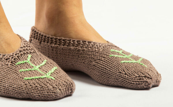 Hand-knitted Slipper