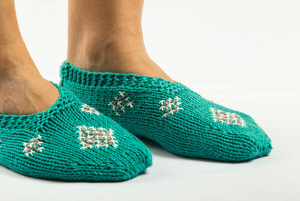 Hand-knitted Slipper