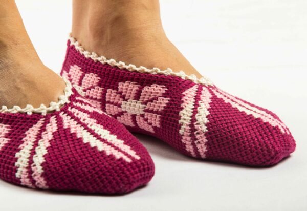 Red-white-pink Slipper