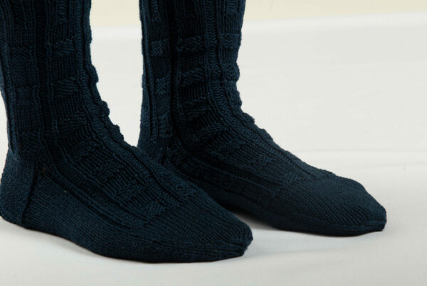 Navy Blue Handmade Sock