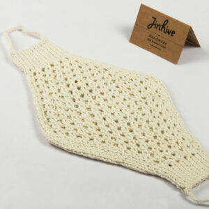 Luf, Washcloth, Patterned, with Handles, Hand-knit Premium Cotton